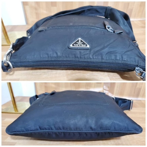 Authentic Prada Black Tessuto Nylon Messenger Crossbody Bag - Picture 12 of 12